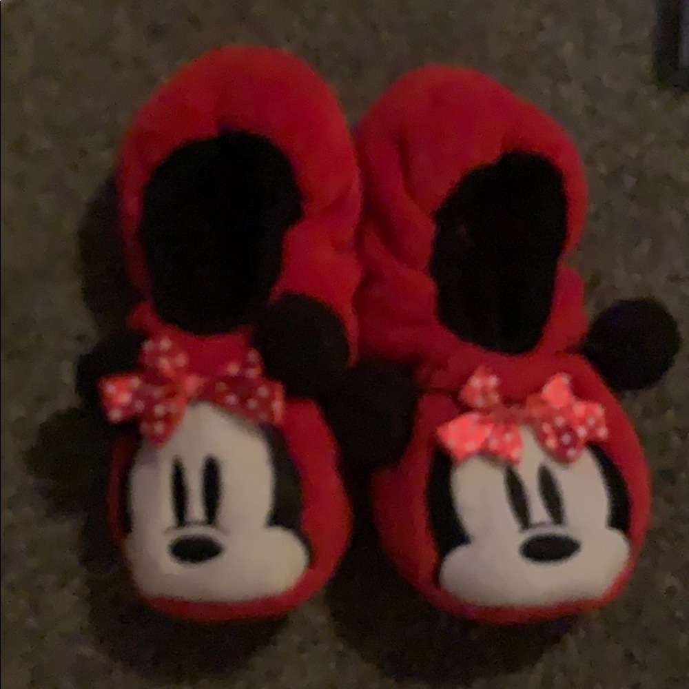 Disney slippers Minie Mouse woman’s teen size 4-6